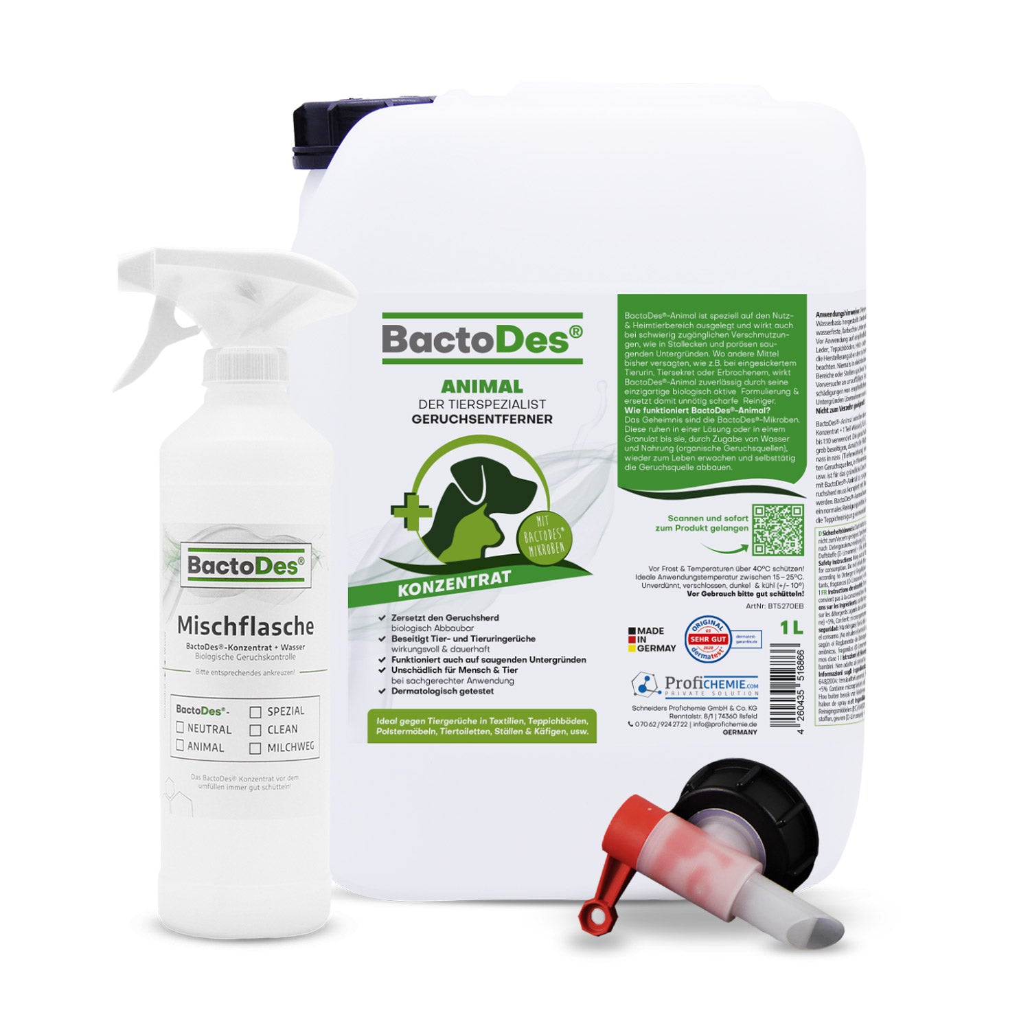 BactoDes® Animal – Der Tiergeruchsneutralisierer