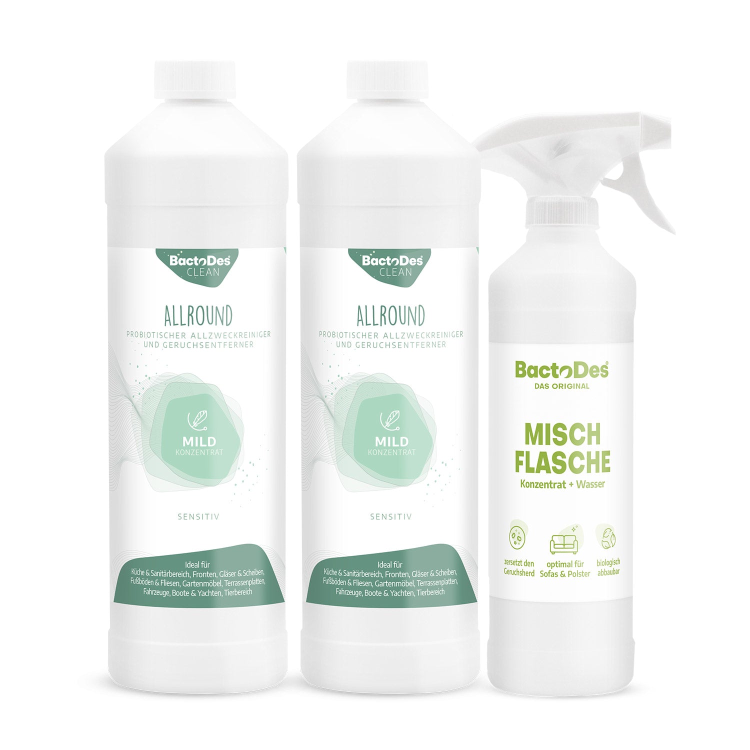 BactoDes Clean der Reiniger mit Geruchsvernichter-Komponente –