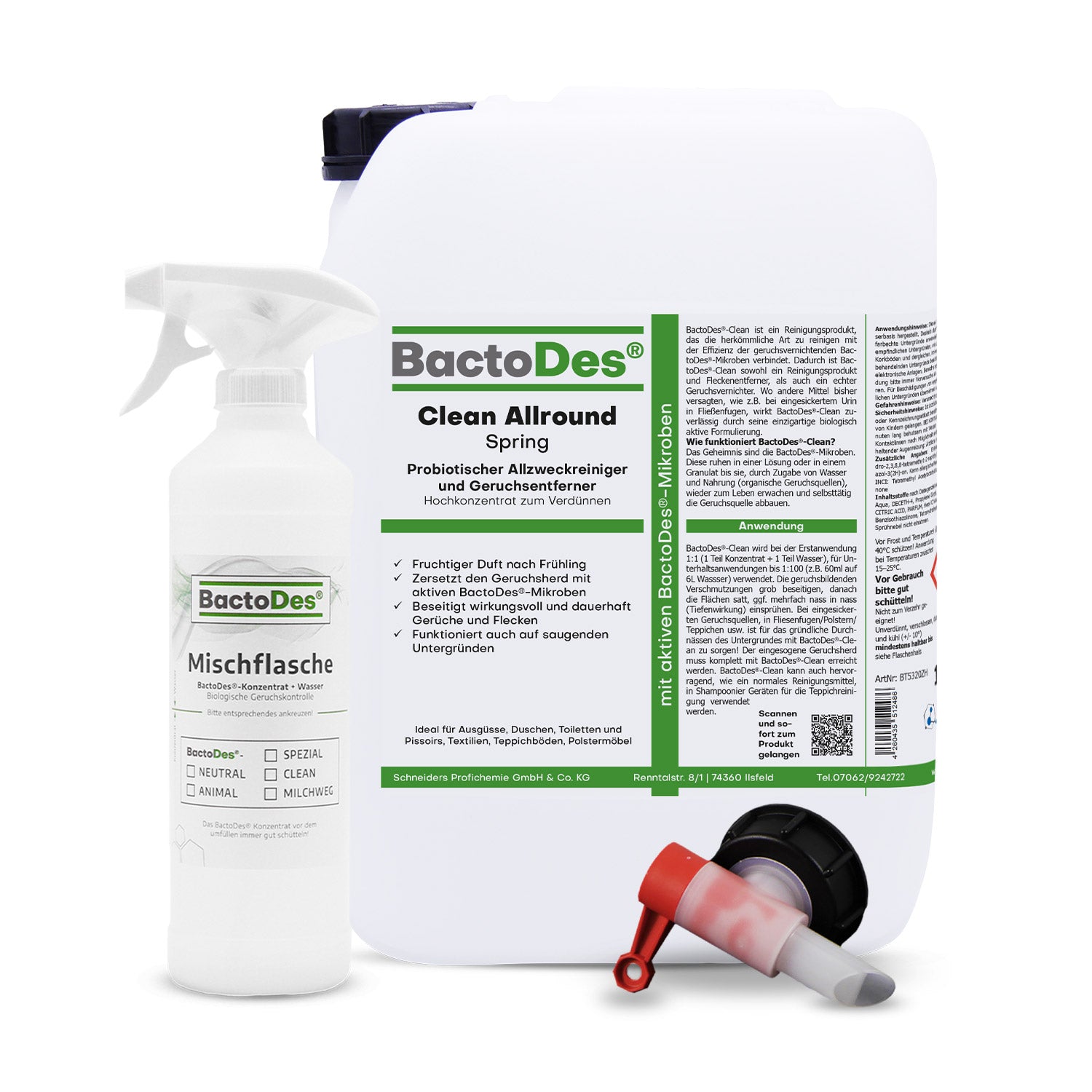 BactoDes® Clean Allround – Geruchsneutralisierer mit Reinigungswirkung