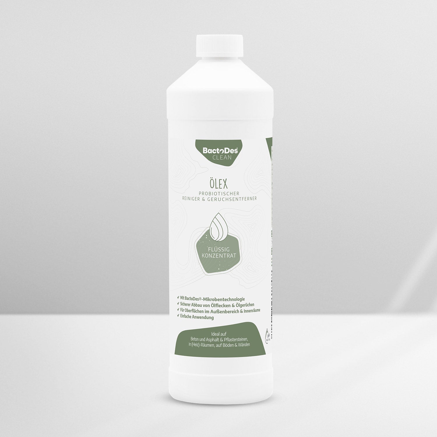 BactoDes Clean Ölex - Geruchsentferner von Heizölgeruch und Ölfleckenentferner